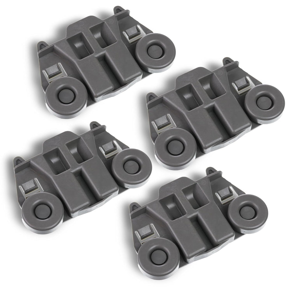 W10195417 Dishwasher Lower Rack Wheels for Kenmore Whirlpool KitchenAid Jenn-Air - 4 Pack