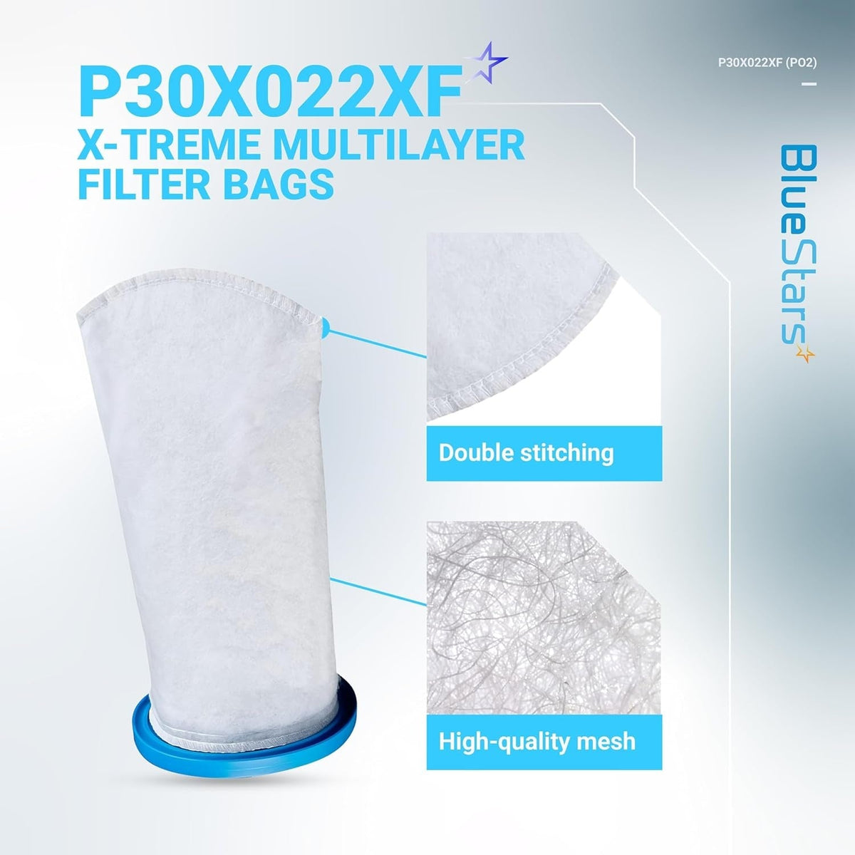 P30X022XF PBW022XF X-treme Filter Bag for Pool Blaster Max Catfish Ultra iVac 250 - 2 Pack