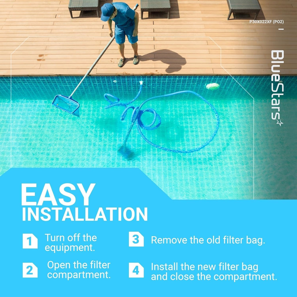 P30X022XF PBW022XF X-treme Filter Bag for Pool Blaster Max Catfish Ultra iVac 250 - 2 Pack