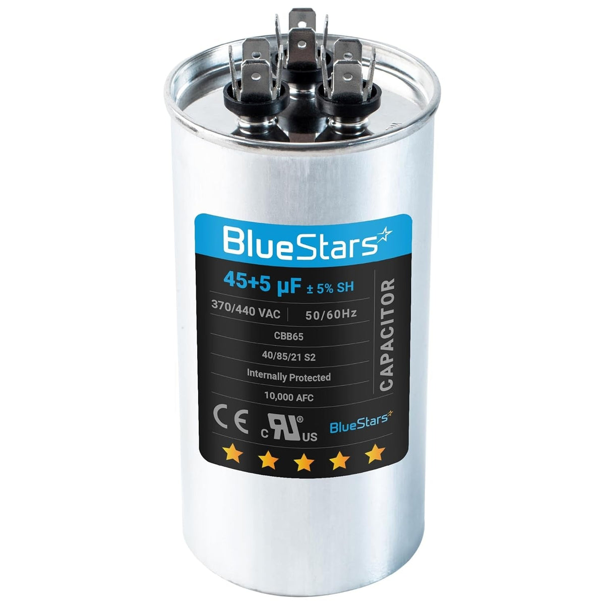 45+5 uF 370/440VAC CBB65 Dual Run Capacitor 50/60Hz - Replaces 97F9895