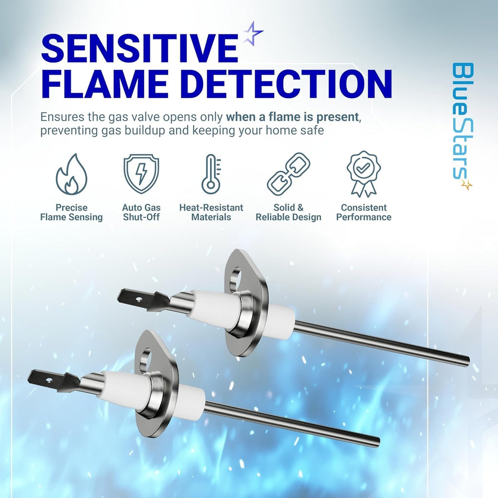 0130F00010 Furnace Flame Sensor Replacement - For Goodman Amana Furnaces - 2 Pack