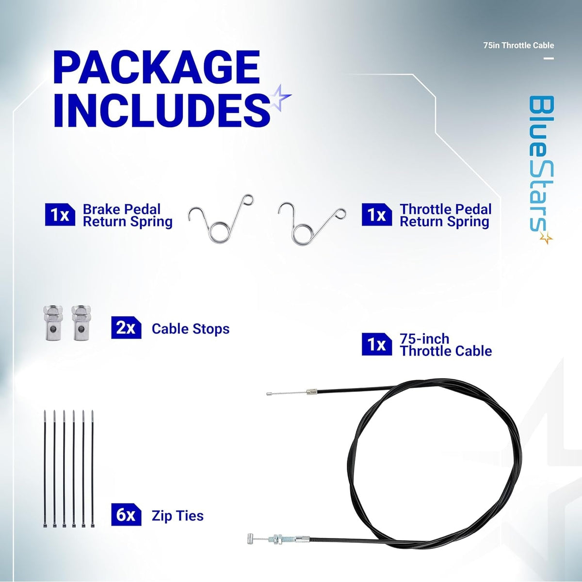 75-inch Throttle Cable