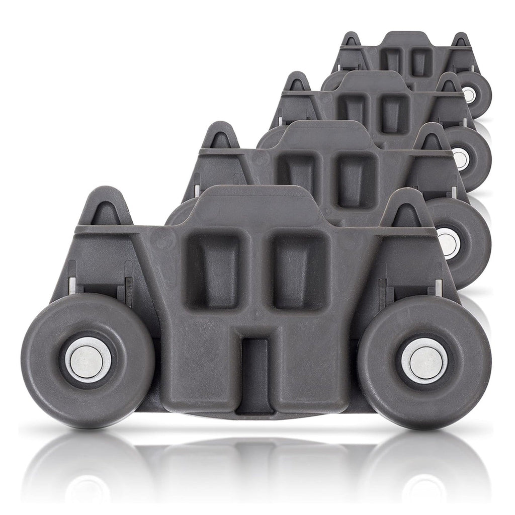 W10195416 Dishwasher Lower Rack Wheel for KitchenAid Whirlpool - 4 Pack