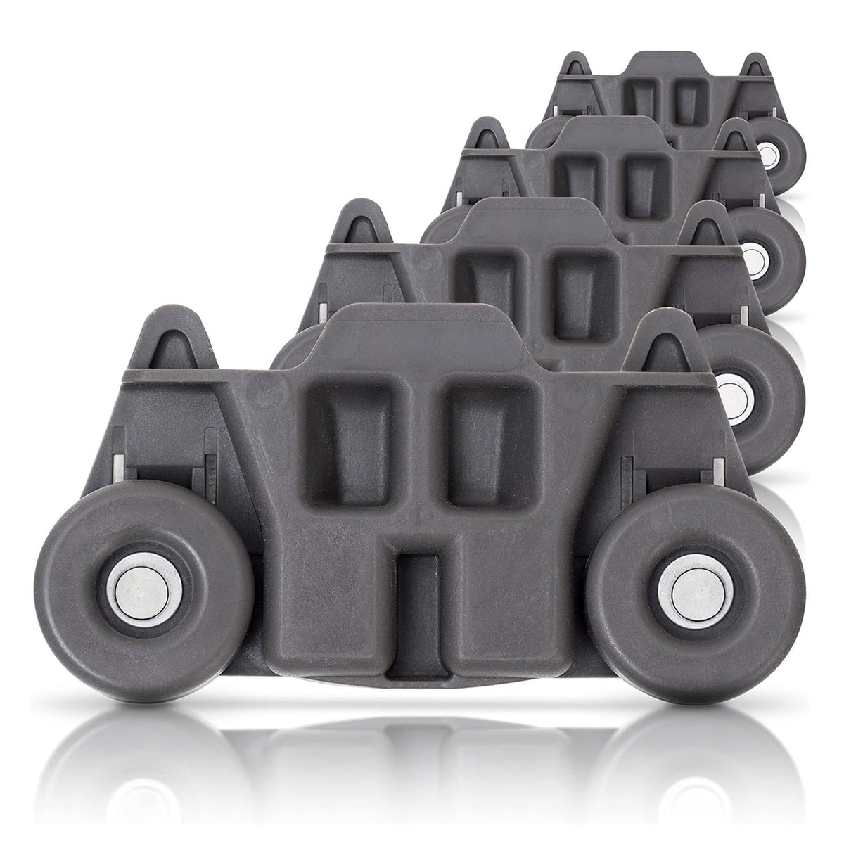 W10195416 Dishwasher Lower Rack Wheel for KitchenAid Whirlpool - 4 Pack