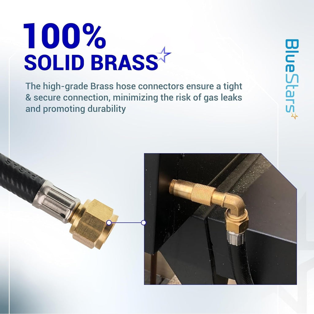 3 Feet RV Propane Hose Assembly, 3/8" Female Flare x 3/8" Female Flare, 59913