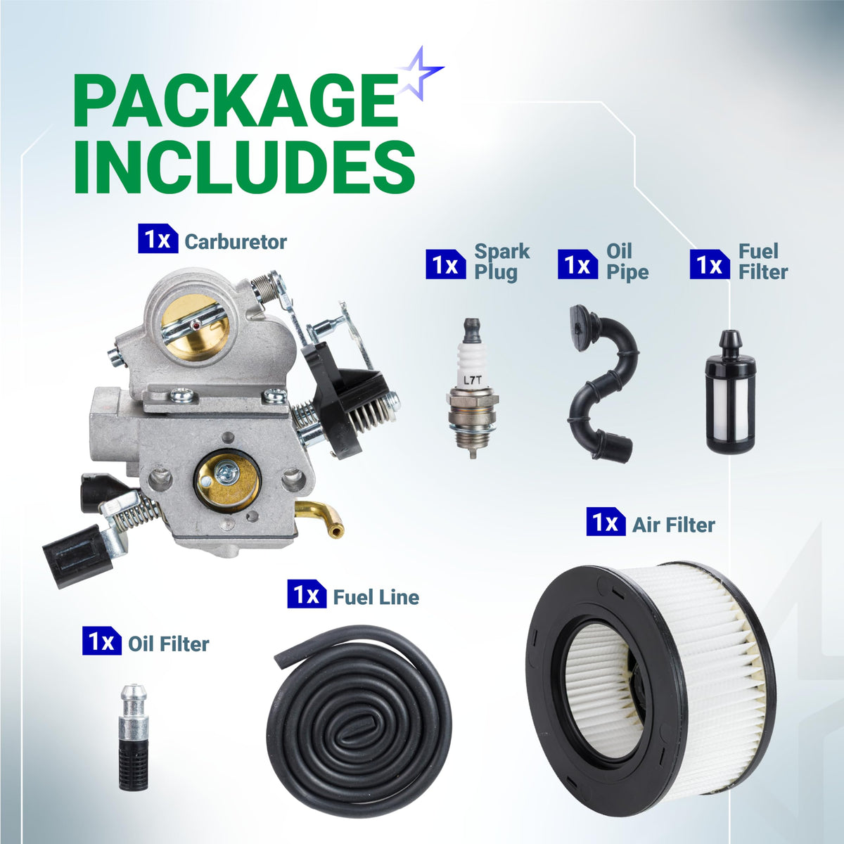 MS391 Carburetor Kit for Stihl MS311 MS311Z MS391C Walbro WTE-9A Chainsaw