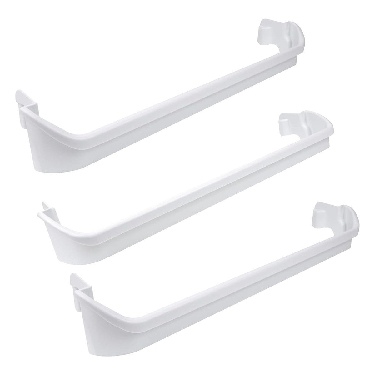 240534701 Middle & 2x 240534901 Top/Bottom Refrigerator Door Shelf Rails for Frigidaire Kenmore