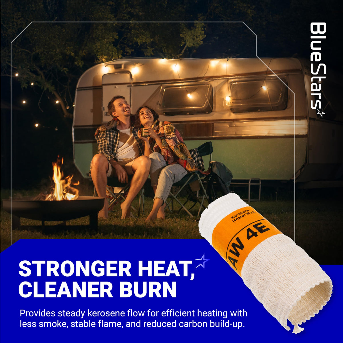 AW4E Heater Wick for Sengoku HMN-110 KeroHeat CTN-110 Heatmate MGN-110 - 2 Pack