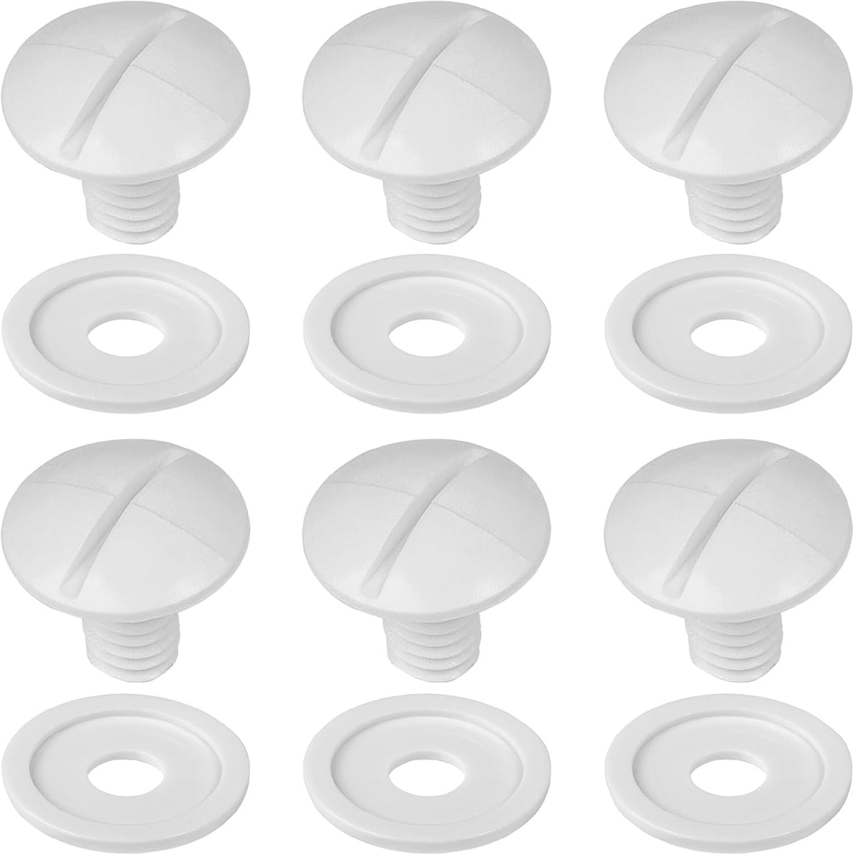C-55 C55 Wheel Screws & C64 Extra Washers for Polaris 180/280 Pool Cleaner - 6 Pack