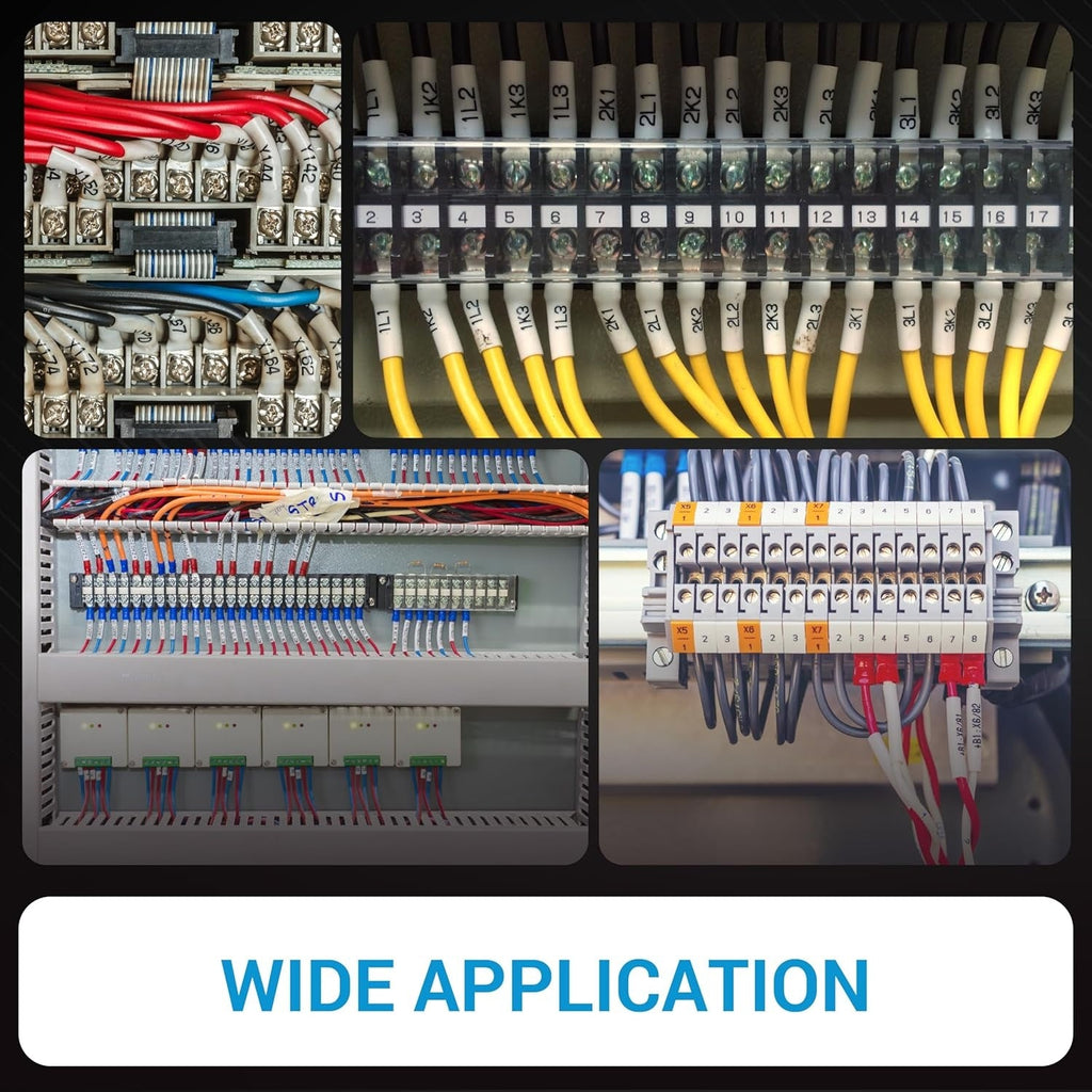4/5/6-Position Terminal Strip Blocks, 600V 15A, with Barrier Strips - 6 Pack