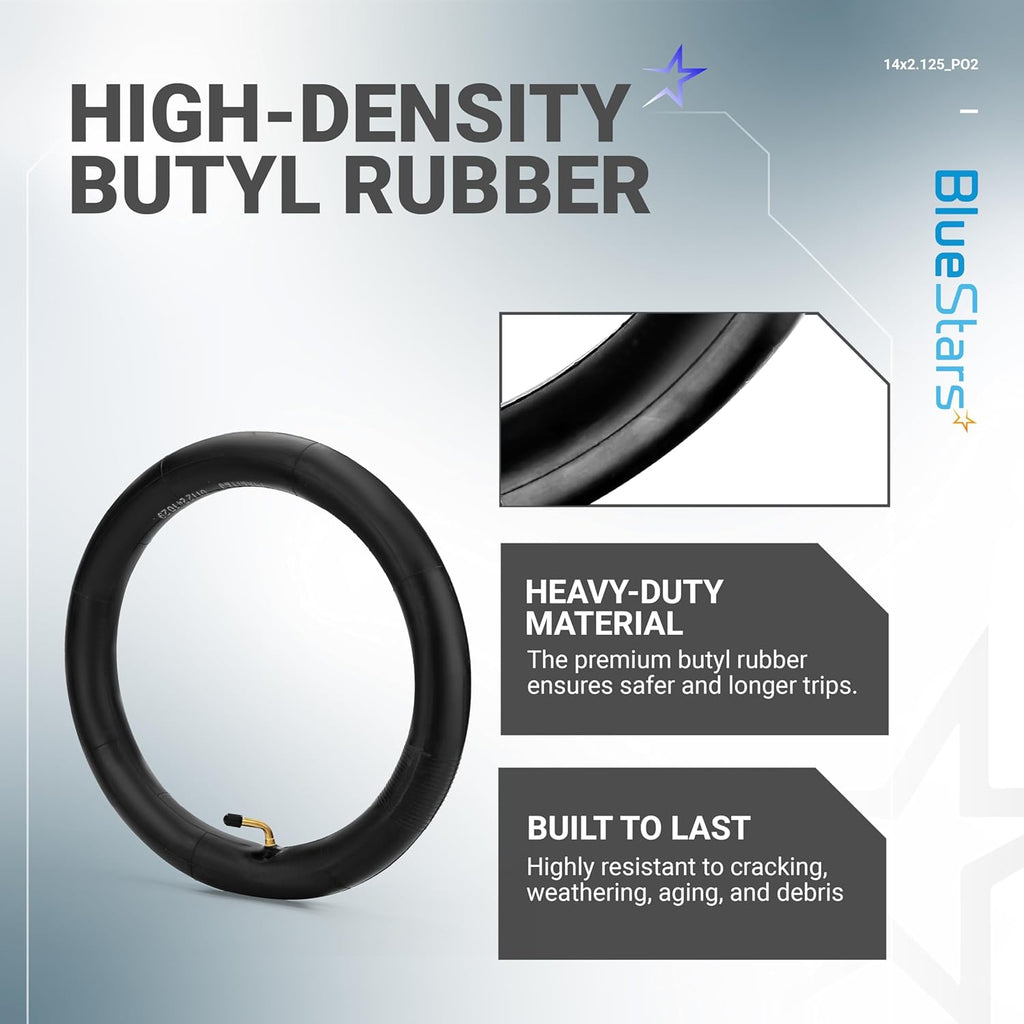 14" x 2.125" Bike Inner Tubes - 2 Pack