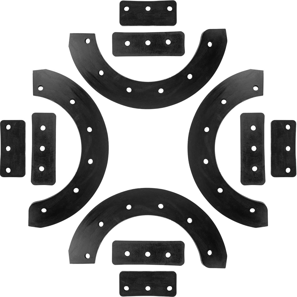 302565MA Snow Blower Rubber Paddle Set with Hardware - Craftsman Murray Noma Snapper 20"-22" Single-Stage