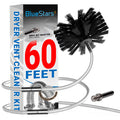 60 ft Dryer Vent Cleaner Kit - Drill Attachment, Flexible Lint Remover Brush