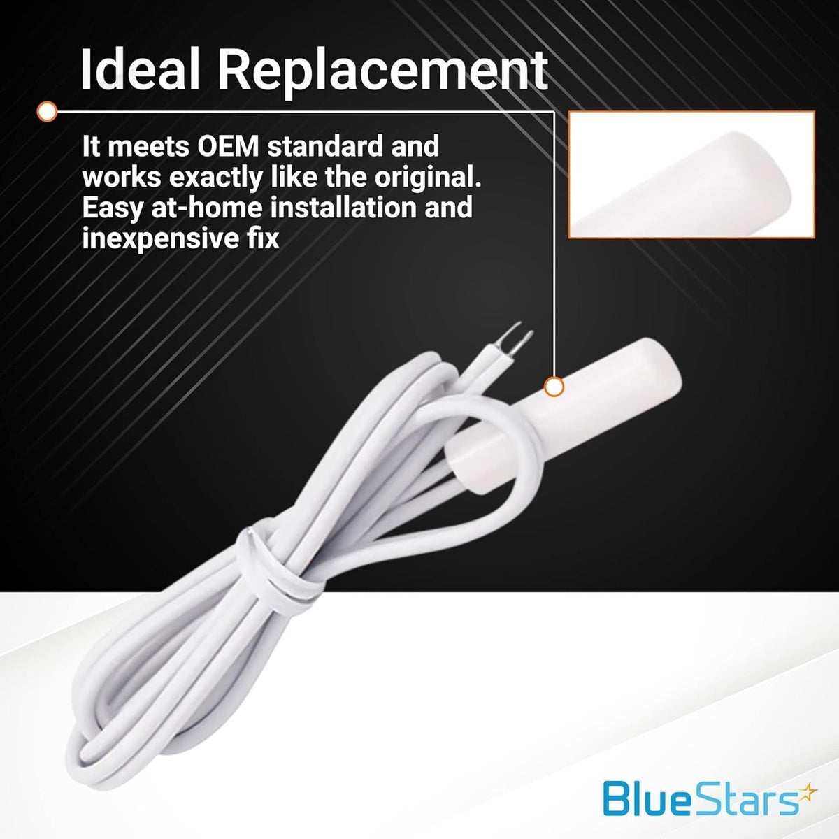 WR55X10025 Refrigerator Temperature Sensor and WR50X10068 Defrost Thermostat - Fits GE Hotpoint