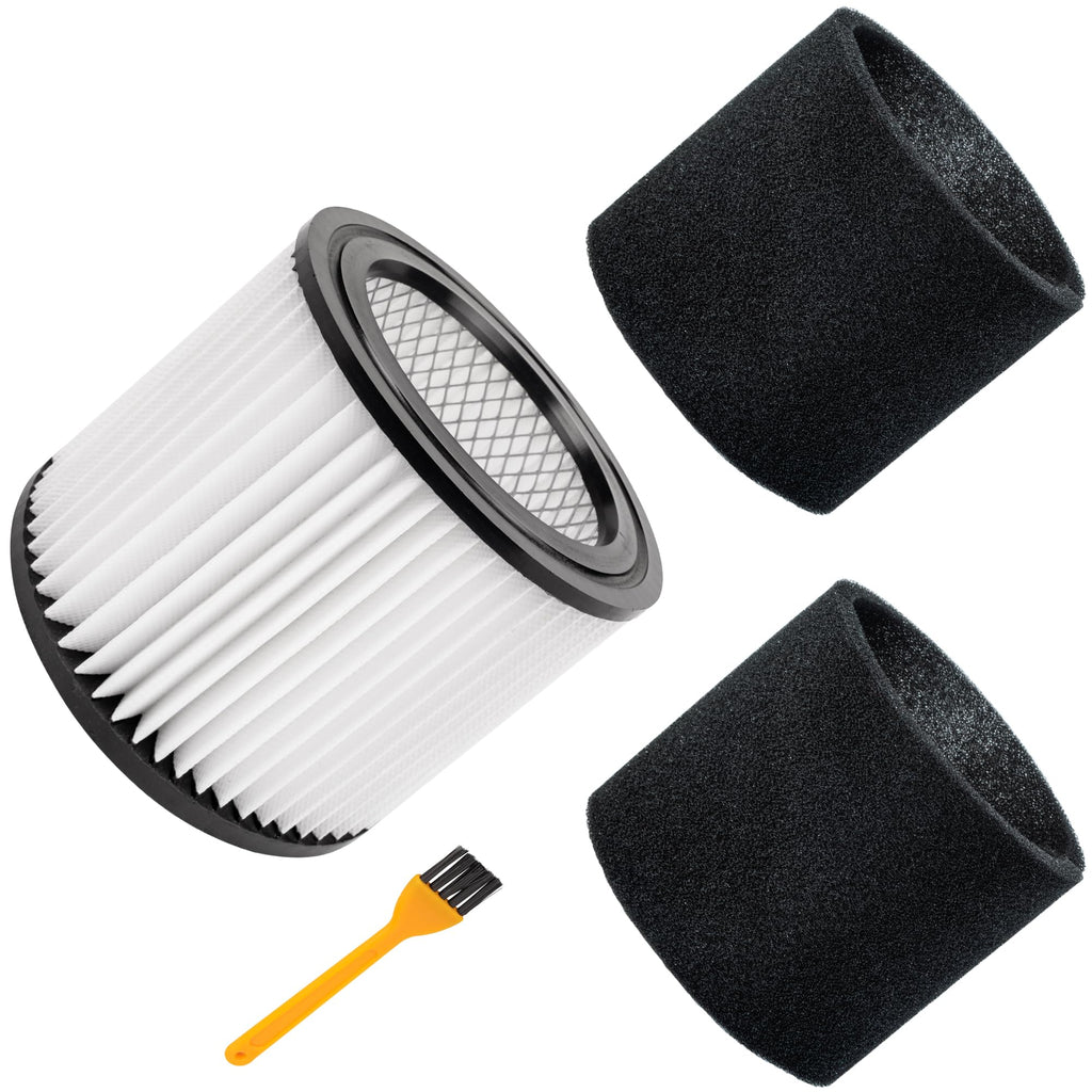 90398 Cartridge Filter and 90585 Foam Sleeve - Fits Shop-Vac 5 Gallon+ Wet/Dry Vacuums