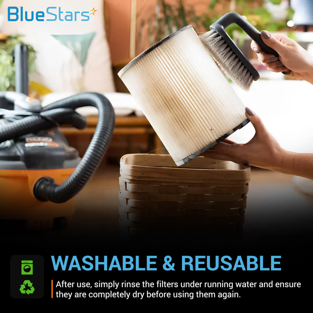 90398 Cartridge Filter and 90585 Foam Sleeve - Fits Shop-Vac 5 Gallon+ Wet/Dry Vacuums