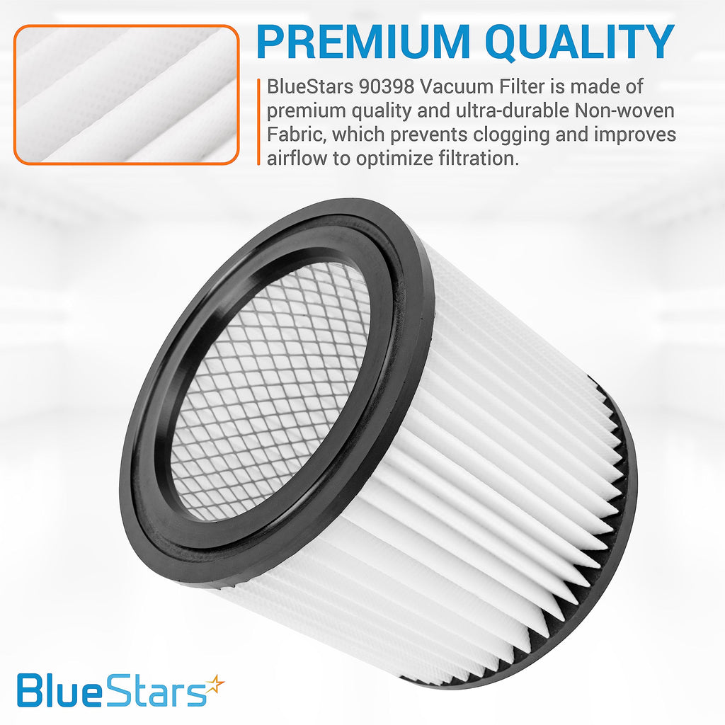90398 Cartridge Filter and 90585 Foam Sleeve - Fits Shop-Vac 5 Gallon+ Wet/Dry Vacuums