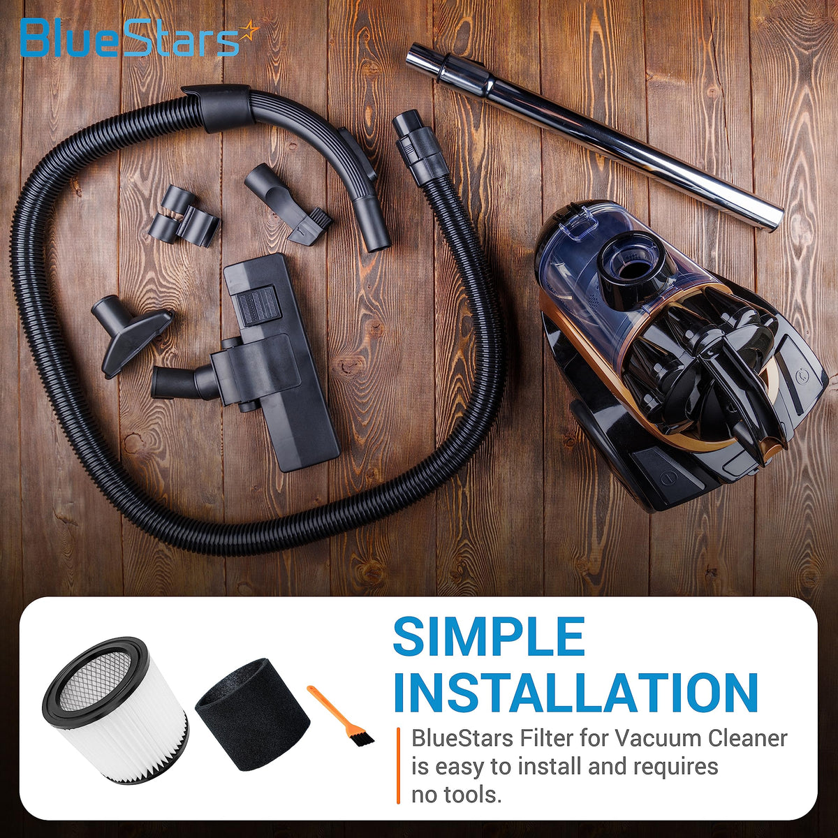90398 Cartridge Filter and 90585 Foam Sleeve - Fits Shop-Vac 5 Gallon+ Wet/Dry Vacuums