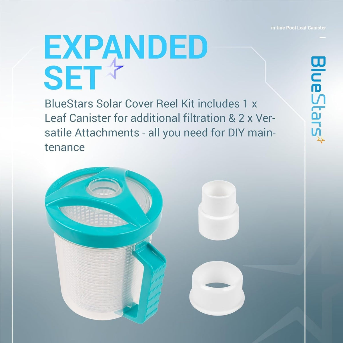 In-Line Pool Leaf Canister with Mesh Basket, Replaces Hayward W560/W530, Zodiac W26705