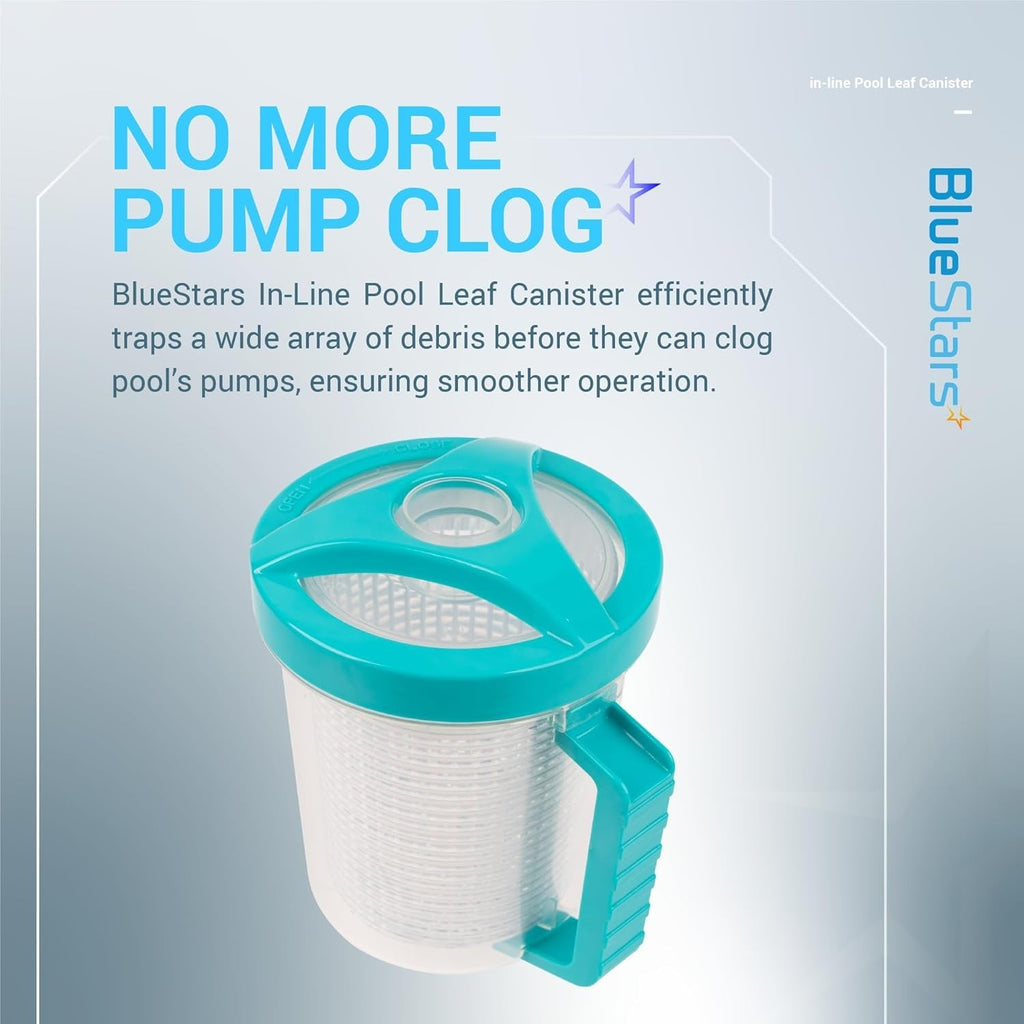 In-Line Pool Leaf Canister with Mesh Basket, Replaces Hayward W560/W530, Zodiac W26705