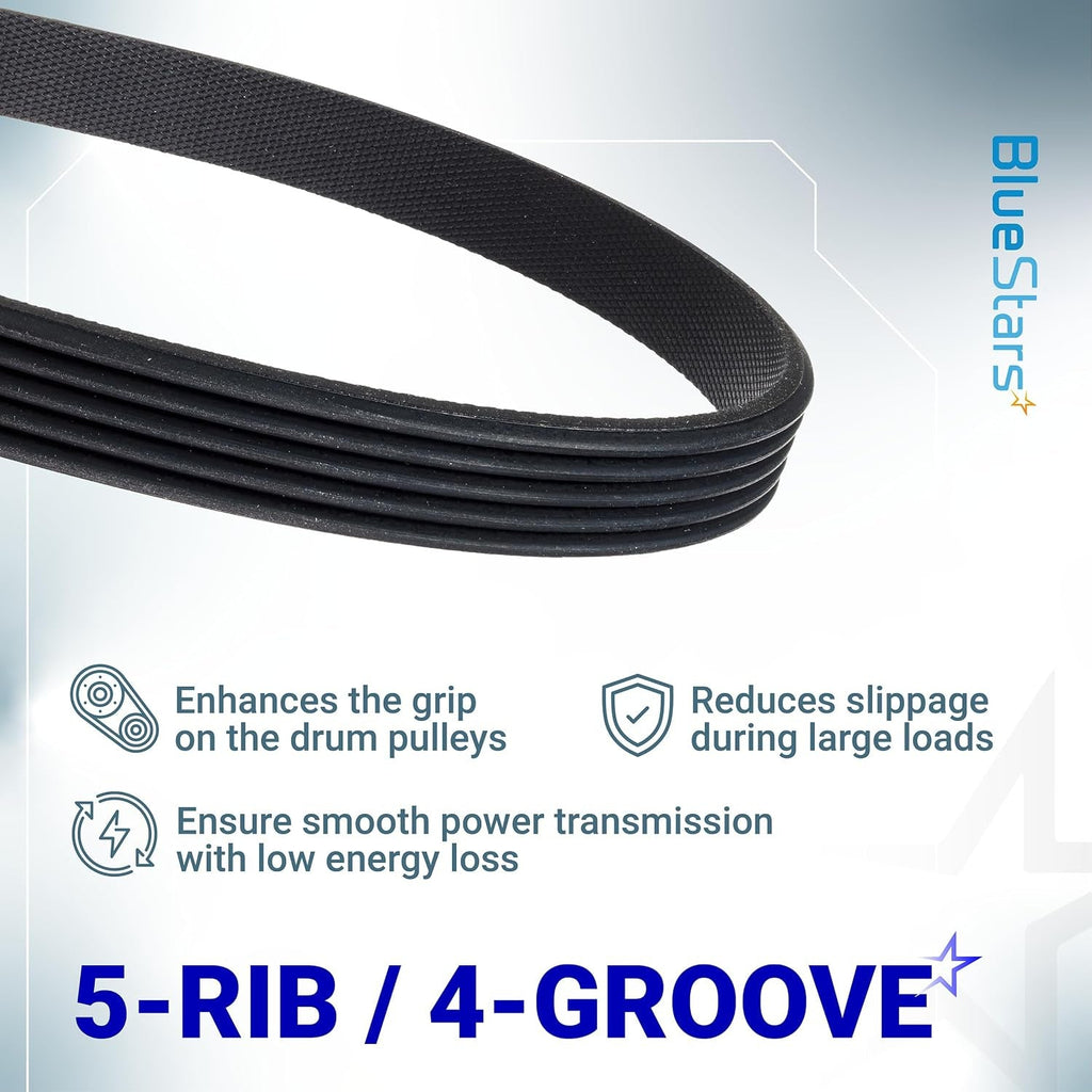 WE12X27300 GE Washer Drive Belt - Replaces 4587578, AP6328196, PS12342956 - 2 Pack