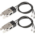 WB2X8228 WB62X5358 Element Receptacle & Wire Kit for GE Hotpoint Kenmore Ranges - 2 Pack