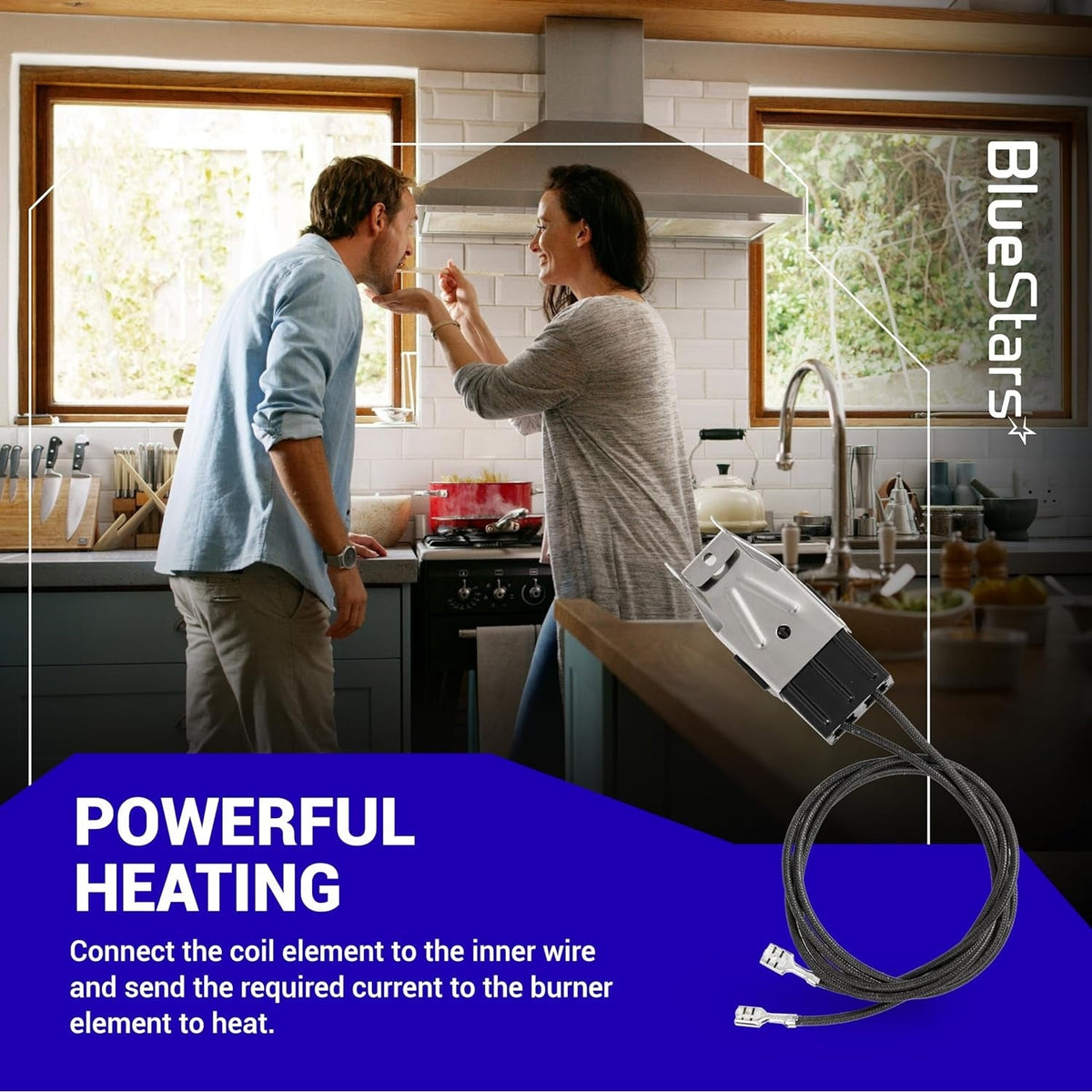 WB2X8228 WB62X5358 Element Receptacle & Wire Kit for GE Hotpoint Kenmore Ranges - 2 Pack