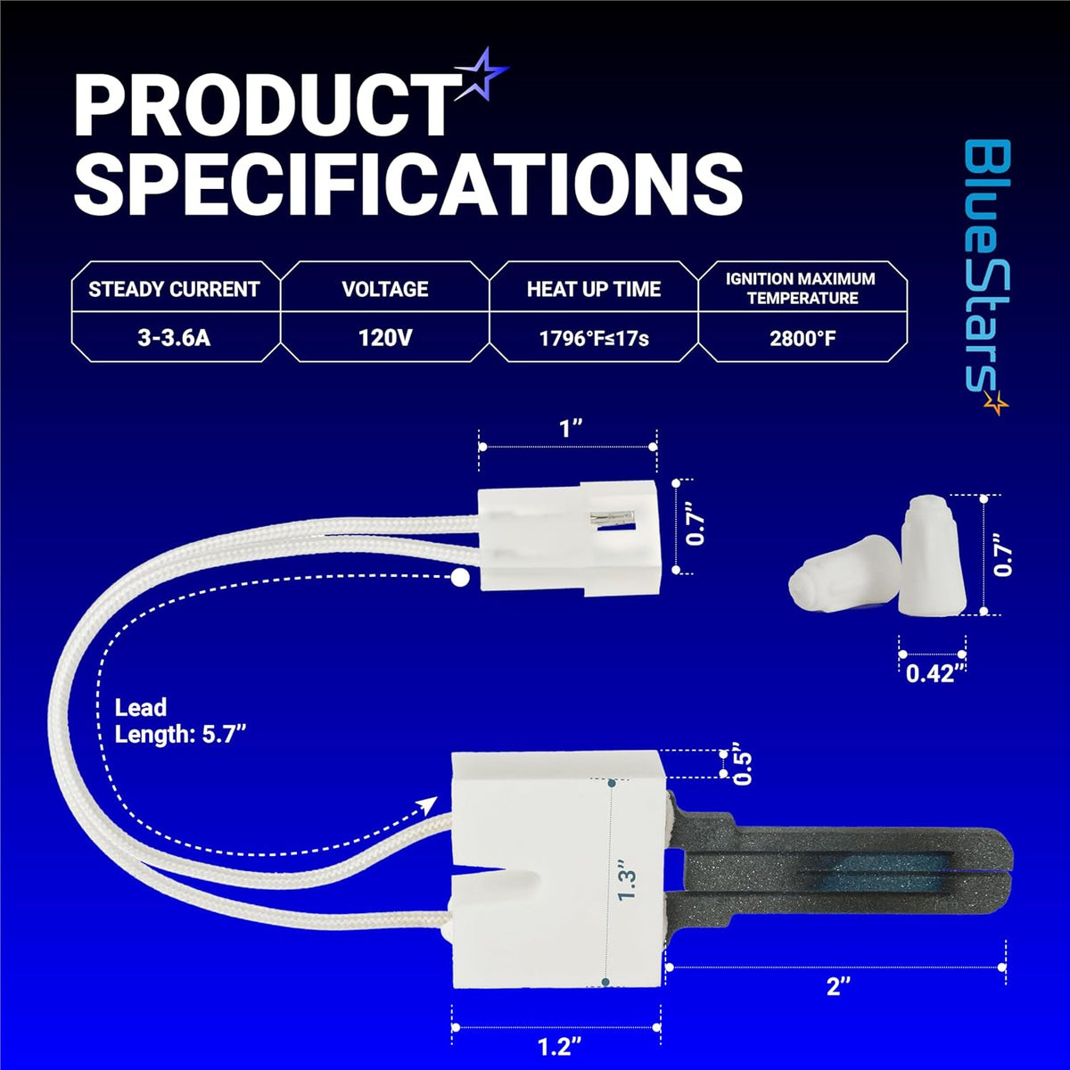 DC47-00022A Dryer Igniter for Samsung Kenmore Amana Maytag