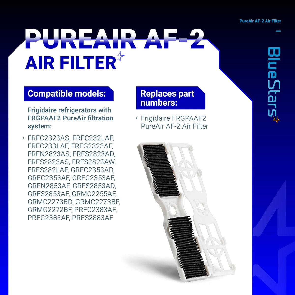 FRGPAAF2 PureAir AF-2 Refrigerator Air Filter - For Frigidaire - 6 Pack