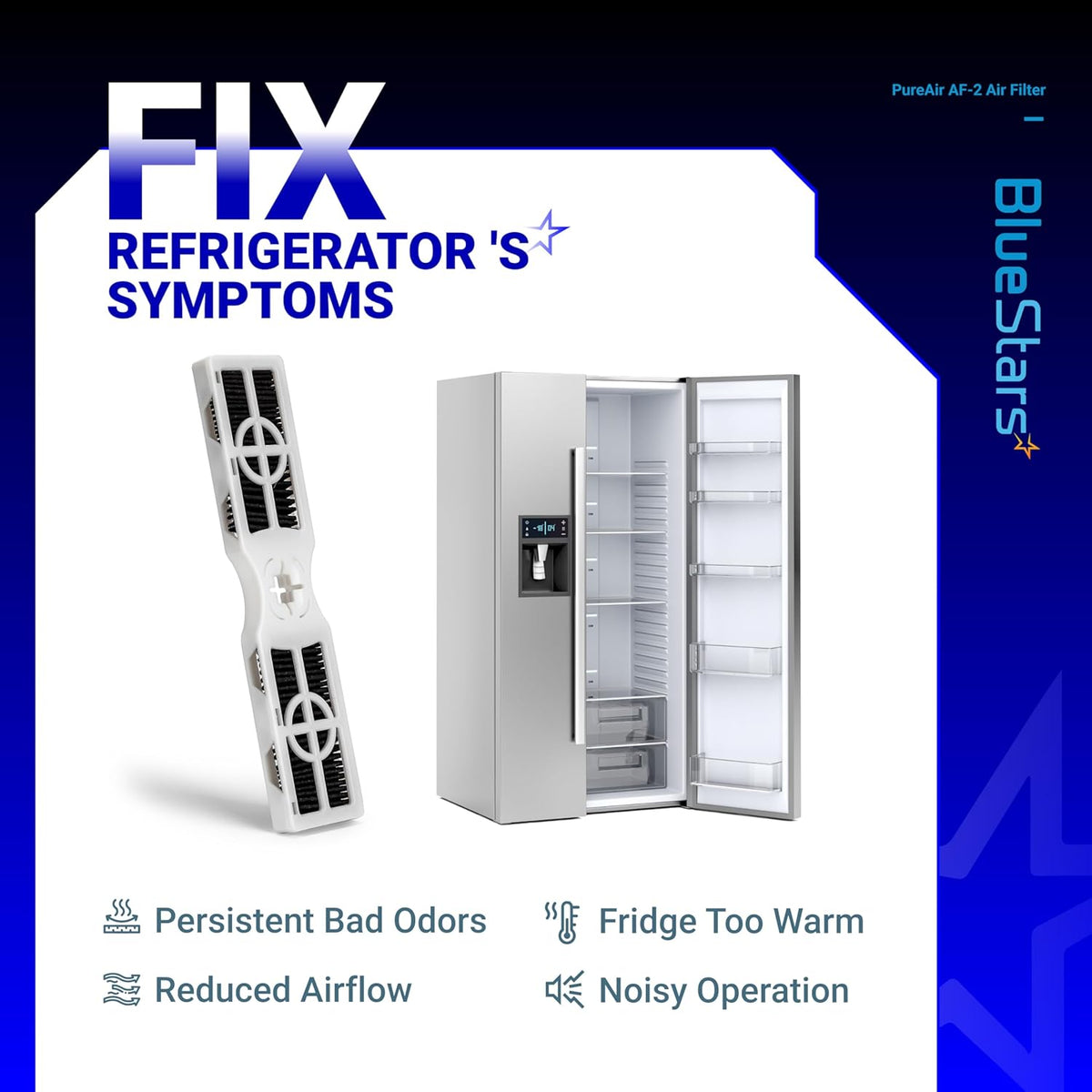 FRGPAAF2 PureAir AF-2 Refrigerator Air Filter - For Frigidaire - 6 Pack