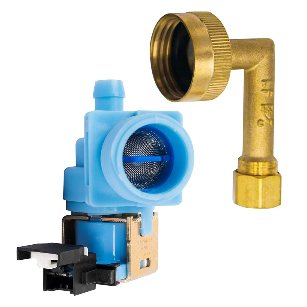 W10648041 Dishwasher Water Inlet Valve with Elbow for Whirlpool Kenmore