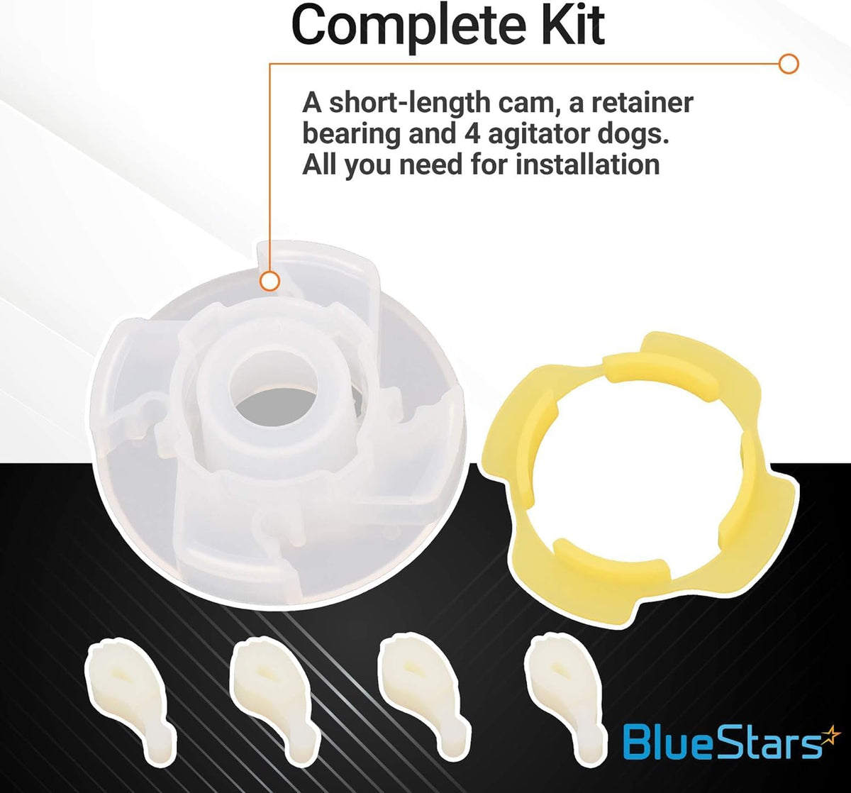 285809 Washer Short Cam Agitator Repair Kit - For Whirlpool & Maytag Washers - 2 Pack