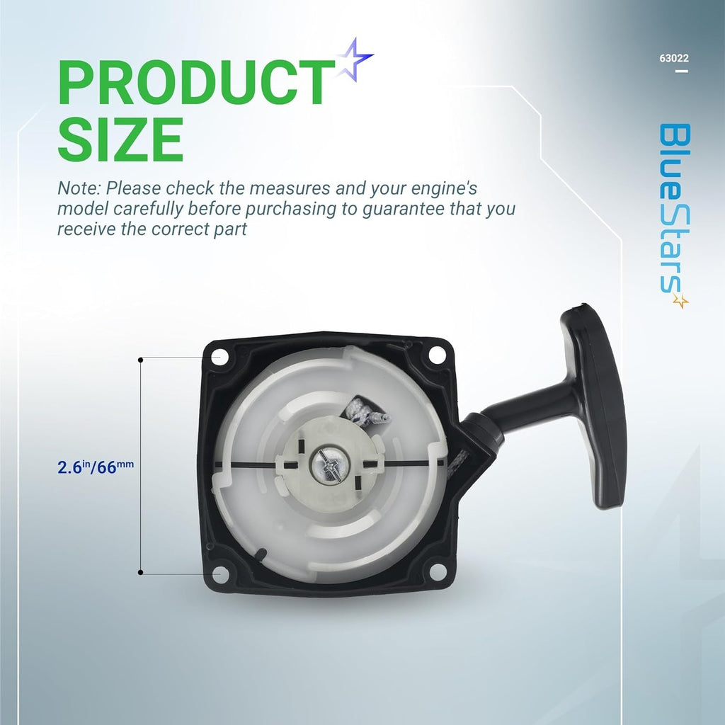 63022 Recoil Starter - Fits 52cc Predator Harbor Freight Earth Auger Quake MC43