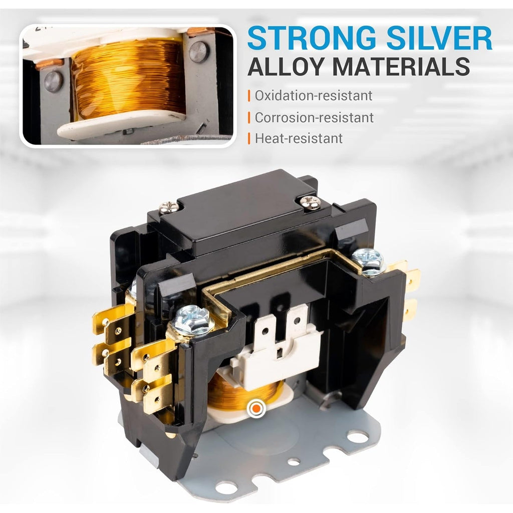 C130A 1 Pole Contactor 30 Amp 24VAC Coil