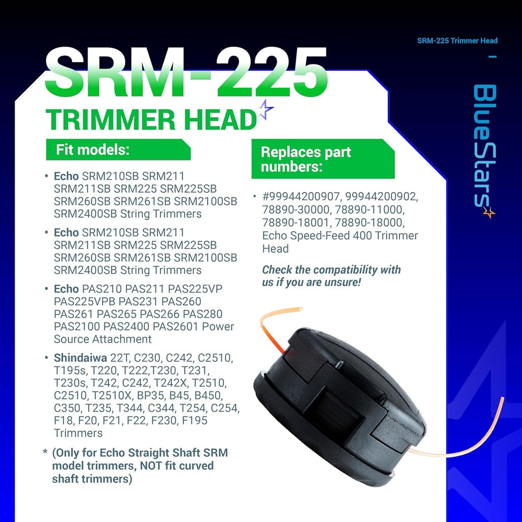 SRM-225 String Trimmer Head - Fits Echo SRM-225, SRM-210, SRM-2100, SRM-200