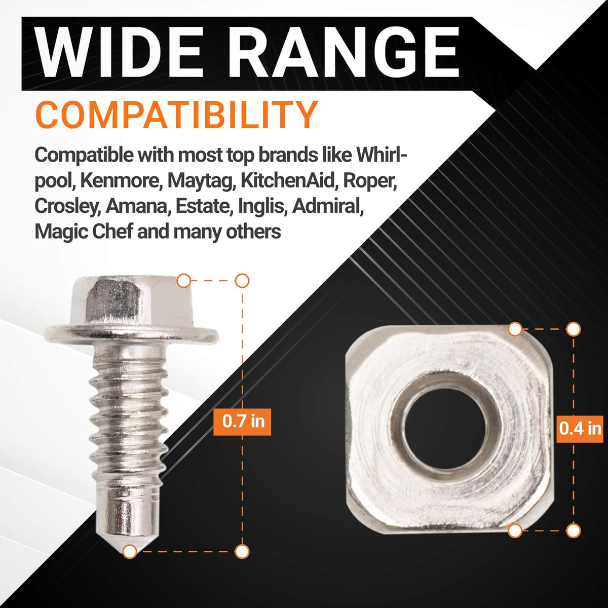 279393 Dryer Terminal Block Screw Kit for Whirlpool Kenmore Maytag - 6 Pack