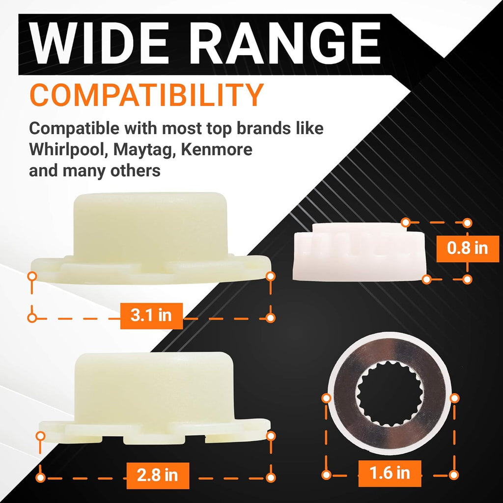 W10820039 280145 Washer Hub Kit for Cabrio Whirlpool Kenmore - 2 Pack