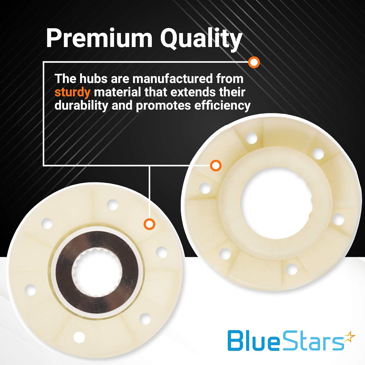 W10820039 280145 Washer Hub Kit for Cabrio Whirlpool Kenmore - 2 Pack