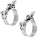 1.5" T-Bolt Hose Clamps - 44-50 mm Working Range, Automotive/Exhaust/Turbo Pipes -  2 Pack