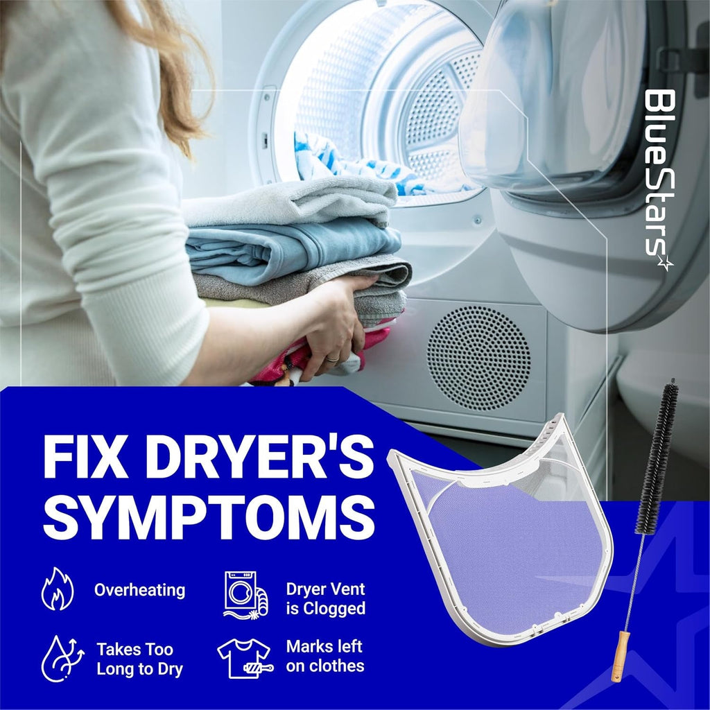ADQ56656403 Dryer Lint Filter with Brush - Fits LG Dryers & WashTowers, 11.2" x 10.9"
