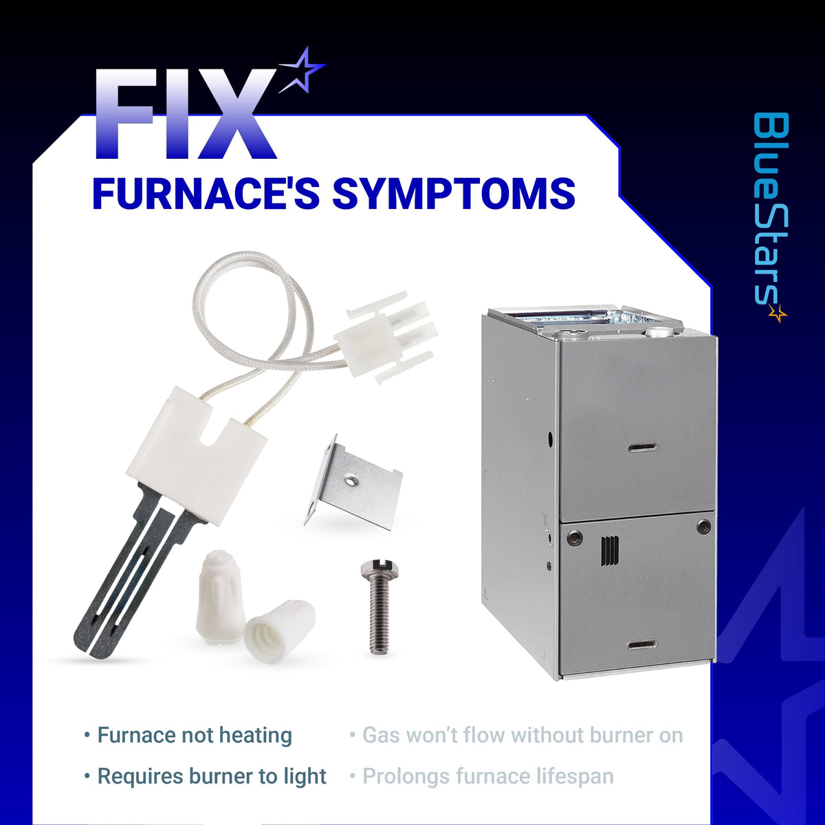 B1401018 Furnace Igniter Hot Surface Ignitor - For Goodman Amana Janitrol Furnace