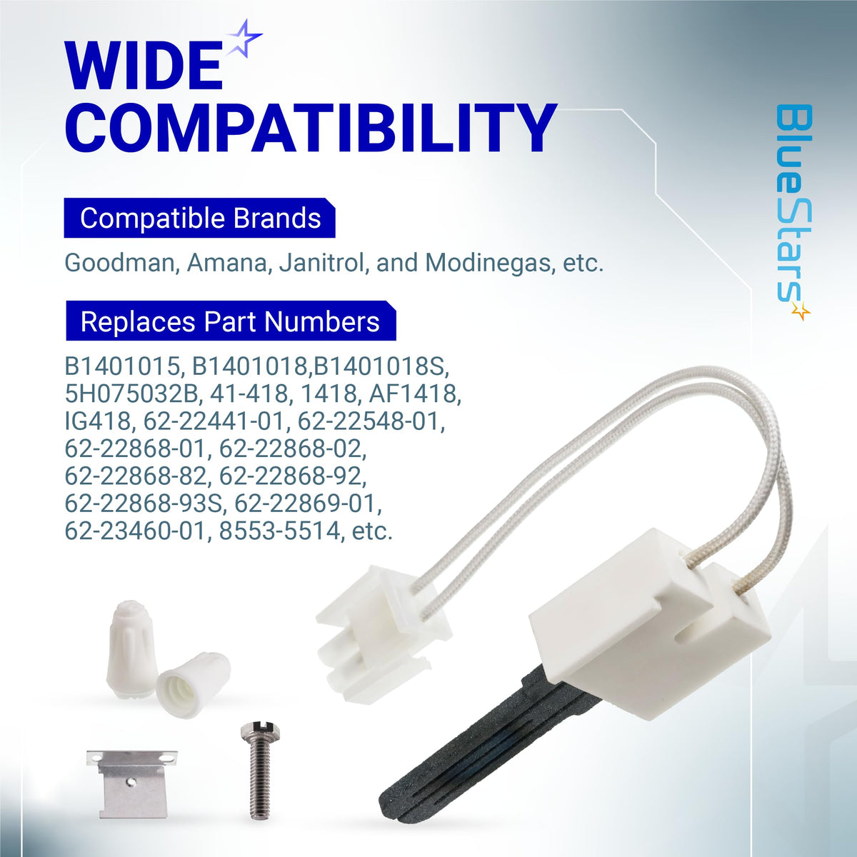 B1401018 Furnace Igniter Hot Surface Ignitor - For Goodman Amana Janitrol Furnace