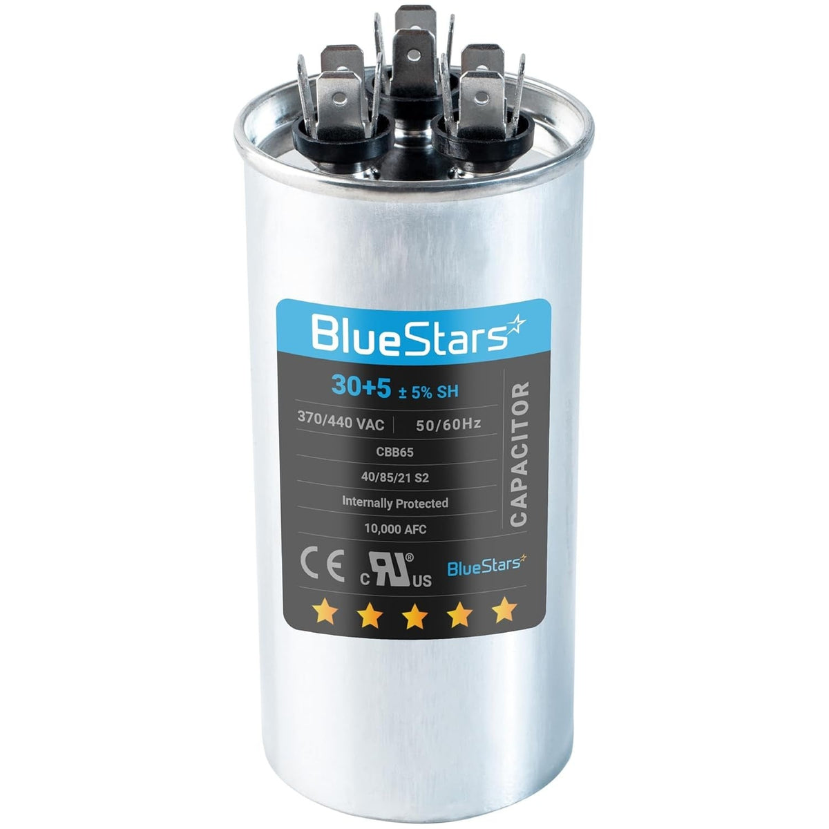 30+5 uF 370/440VAC CBB65/CBB65B Dual Run Capacitor for AC Fan Condenser