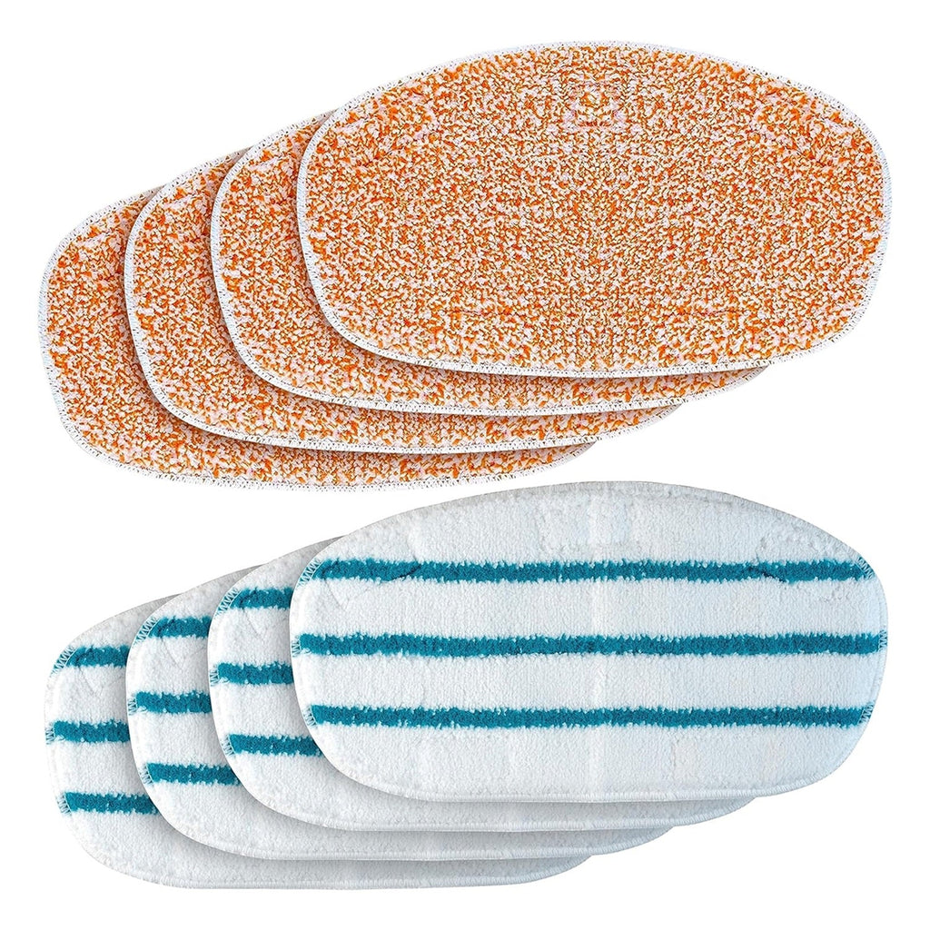 Replacement Steam Mop Pads - Fits PurSteam ThermaPro 10-in-1 - 8 Pads