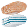 Replacement Steam Mop Pads - Fits PurSteam ThermaPro 10-in-1 - 8 Pads