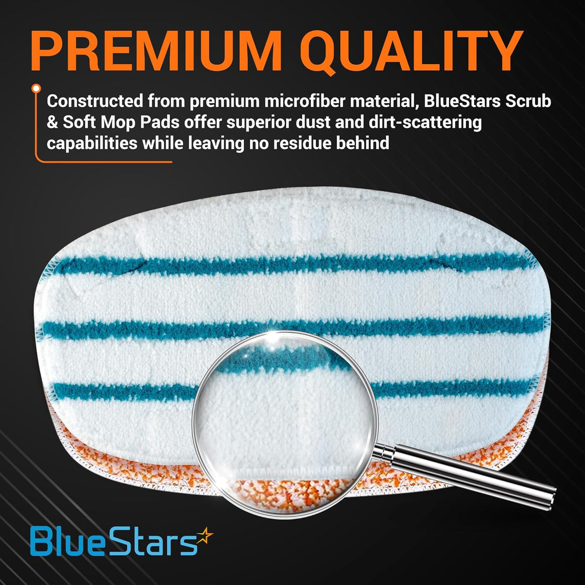 Replacement Steam Mop Pads - Fits PurSteam ThermaPro 10-in-1 - 8 Pads