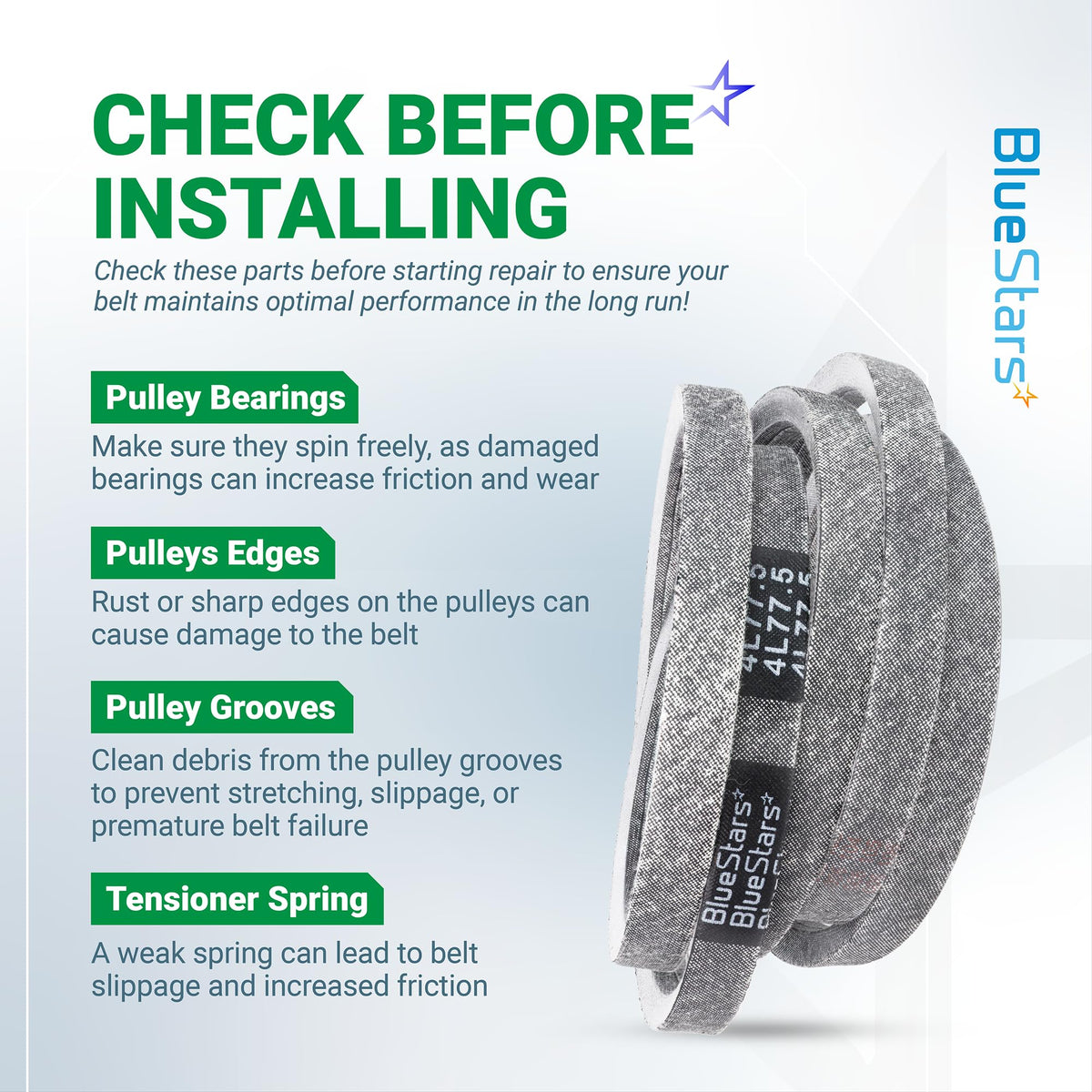 754-04062, 954-04062 Deck Belt, 38" Bolens 13AM762F765 13AM761F065, 77.5"