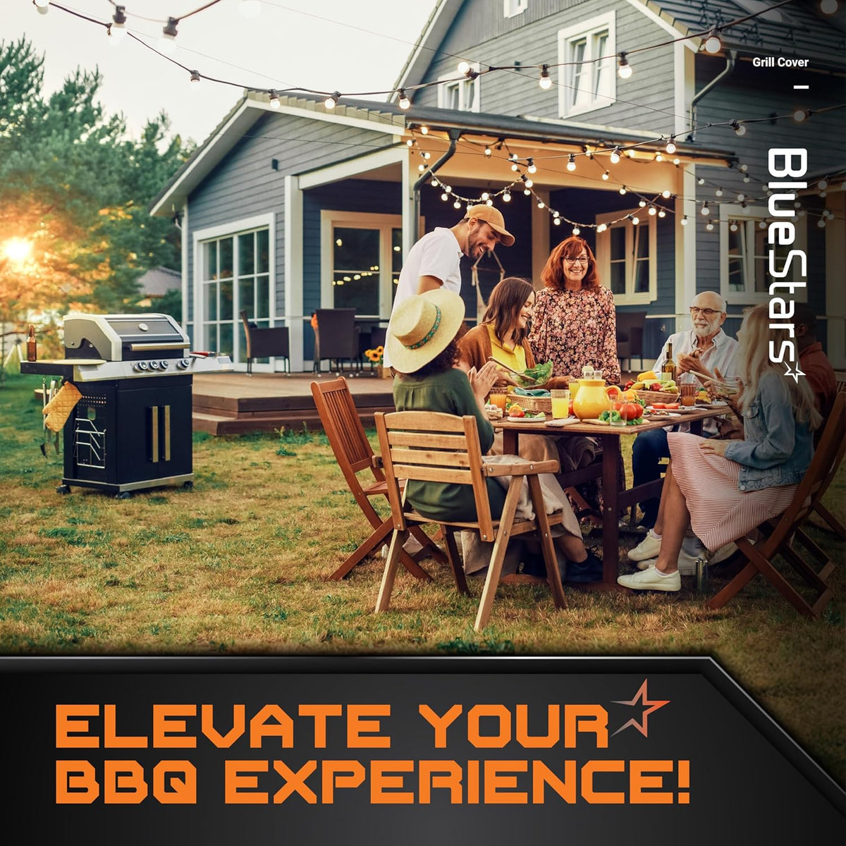 58 inch Grill Cover, 600D Outdoor Cover for Genesis Weber Char-Broil Nexgrill Grills