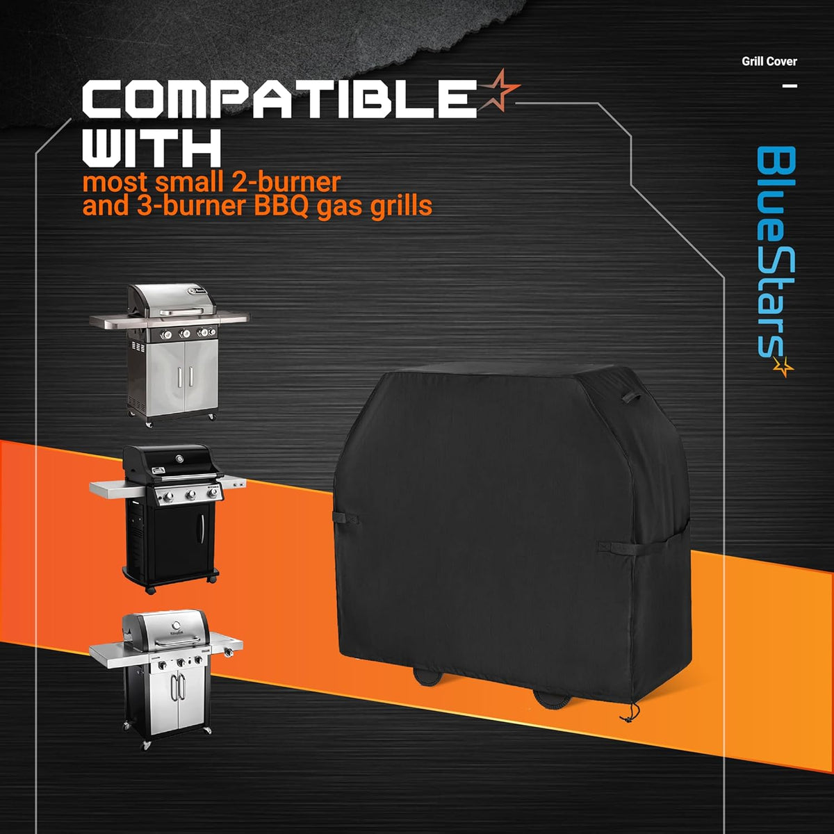 58 inch Grill Cover, 600D Outdoor Cover for Genesis Weber Char-Broil Nexgrill Grills