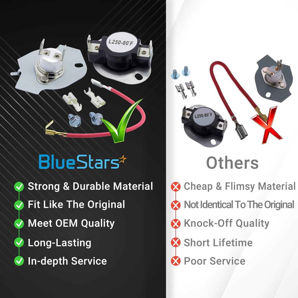 279816 Dryer Thermal Cut-off Kit for Whirlpool Kenmore Maytag Amana - 10 Pack